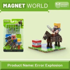 Mágnes Blokk, MOB és figura mágnes alappal csomagban - ERROR EXPLOSION
