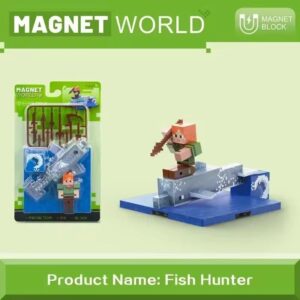 Mágnes Blokk, MOB és figura mágnes alappal csomagban - FISHER