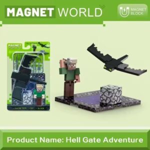 Mágnes Blokk, MOB és figura mágnes alappal csomagban - HELL GATE ADVENTURE