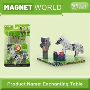 Mágnes Blokk, MOB és figura mágnes alappal csomagban - ENCHANTMENT PLATFORM