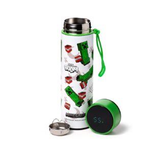 Minecraft Thermo Kulacs Digitális Hőmérővel – Creeper & TNT Edition